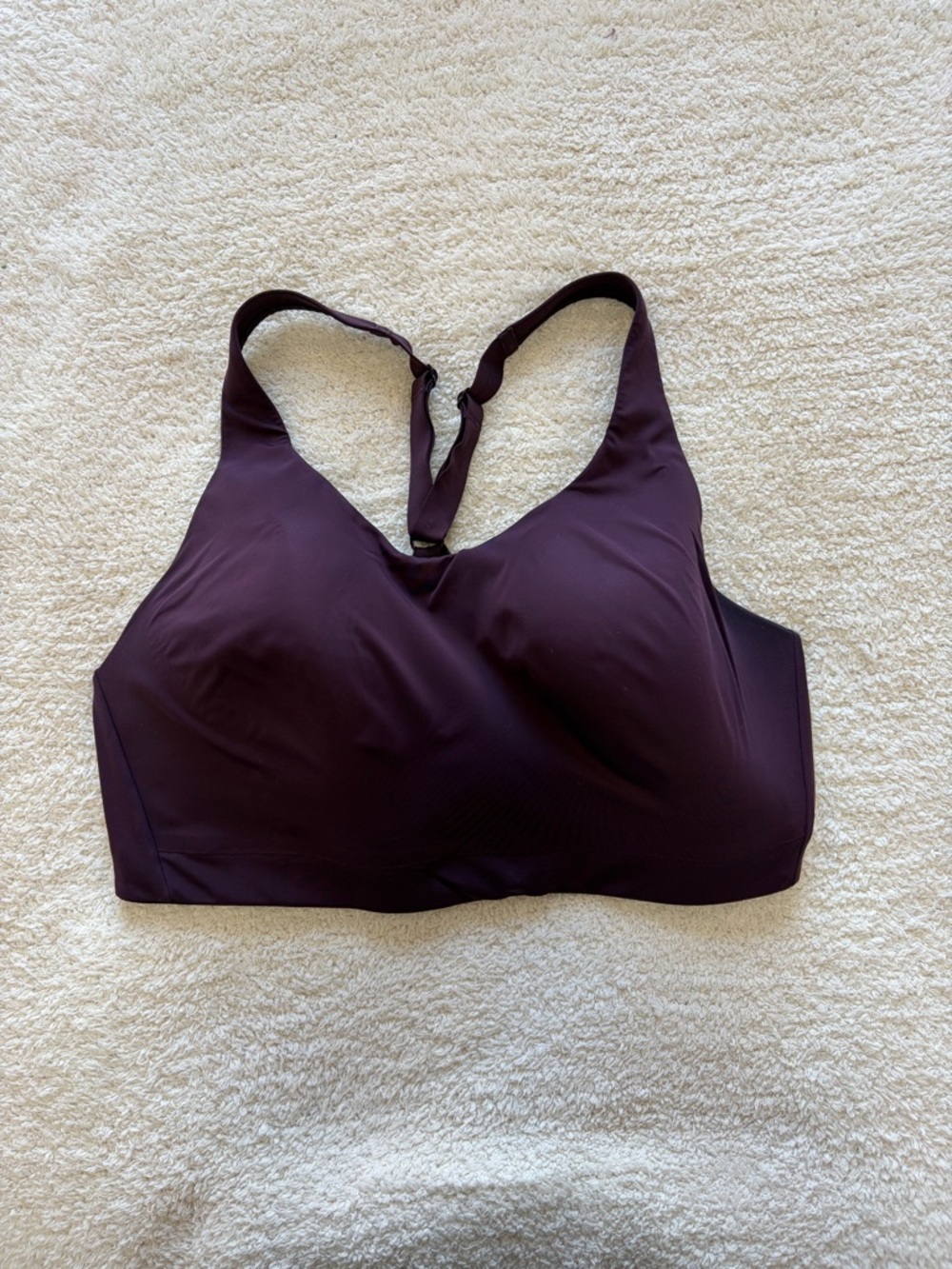 Athleta Plum Racerback Sports Bra